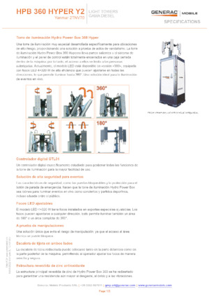 Osvětlovací věže Generac Mobile HPB 360 Hyper Y2