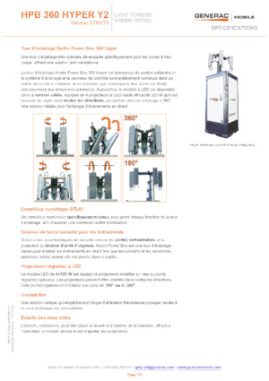 Osvětlovací věže Generac Mobile HPB 360 Hyper Y2