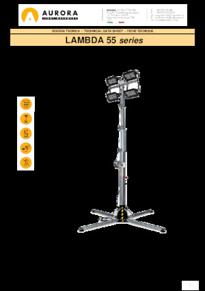 Osvětlovací věže Aurora Lambda 55 4x75W