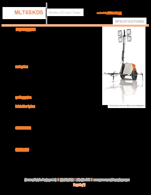 Osvětlovací věže Generac Mobile MLT6 SKDS