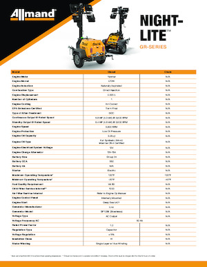 Osvětlovací věže Allmand Night-Lite GL series