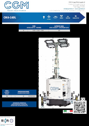 Osvětlovací věže CGM OK6-160L