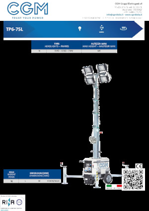 Osvětlovací věže CGM TP6-75L