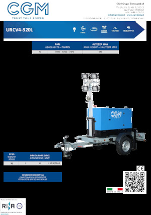 Osvětlovací věže CGM UR4-320L