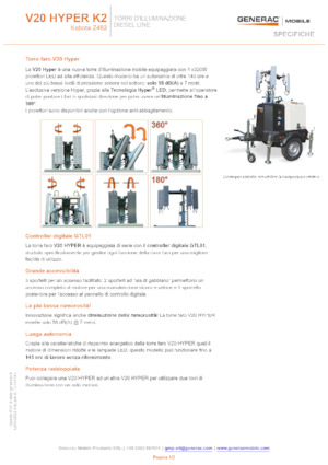 Osvětlovací věže Generac Mobile V 20 Hyper K2