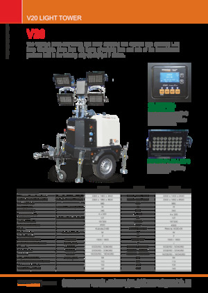 Osvětlovací věže Generac Mobile V 20 Y2