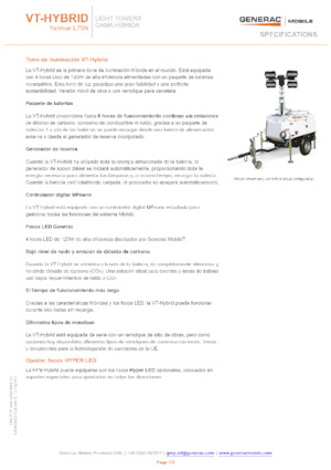 Osvětlovací věže Generac Mobile VT-Hybrid
