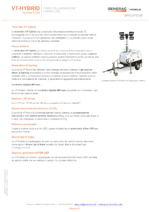Osvětlovací věže Generac Mobile VT-Hybrid