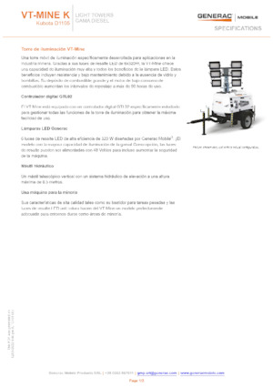 Osvětlovací věže Generac Mobile VT-MINE K