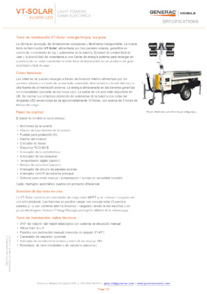 Osvětlovací věže Generac Mobile VT-Solar