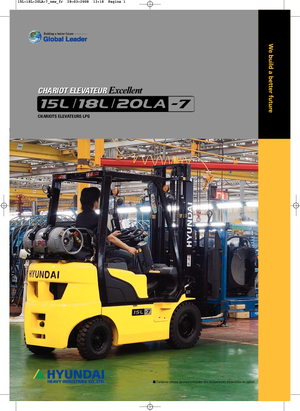 Čelní vysokozdvižné LPG vozíky Hyundai 20 LA 7