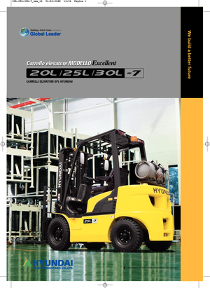 Čelní vysokozdvižné LPG vozíky Hyundai 25 L 7