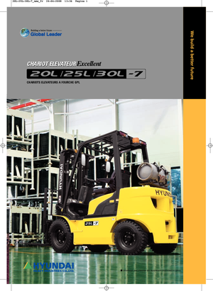 Čelní vysokozdvižné LPG vozíky Hyundai 25 L 7