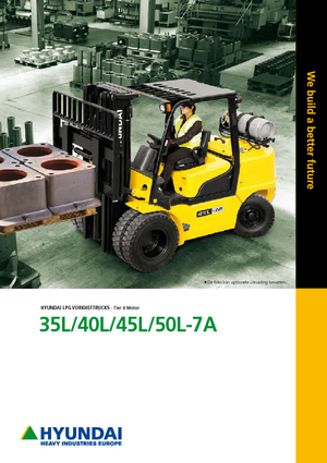 Čelní vysokozdvižné LPG vozíky Hyundai 50L-7A