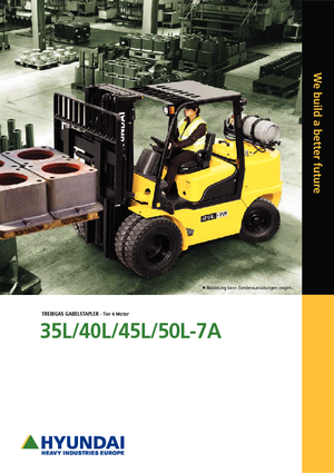 Čelní vysokozdvižné LPG vozíky Hyundai 50L-7A