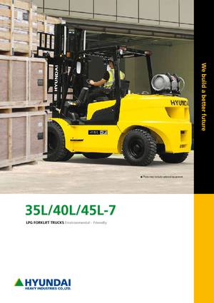 Čelní vysokozdvižné LPG vozíky Hyundai 35 L 7