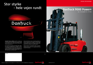 Čelní vysokozdvižné LPG vozíky DanTruck 9886 Power +