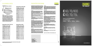 Čelní vysokozdvižné LPG vozíky Clark C60 L