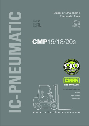 Čelní vysokozdvižné LPG vozíky Clark CMP 15 L