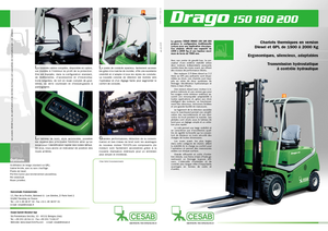 Čelní vysokozdvižné LPG vozíky Cesab Drago 180