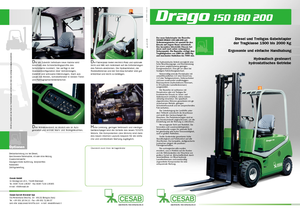 Čelní vysokozdvižné LPG vozíky Cesab Drago 180
