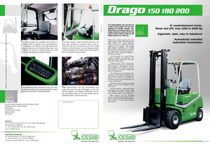 Čelní vysokozdvižné LPG vozíky Cesab Drago 180