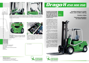 Čelní vysokozdvižné LPG vozíky Cesab Drago 300 H