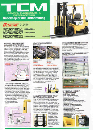 Čelní vysokozdvižné LPG vozíky TCM FG 20 N 3 T