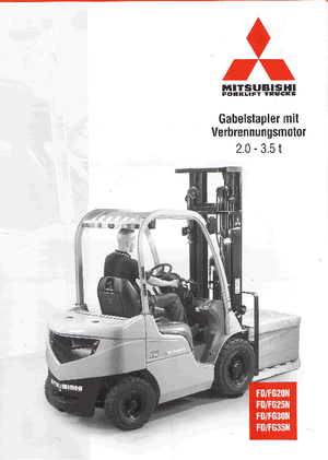 Čelní vysokozdvižné LPG vozíky Mitsubishi FG20N