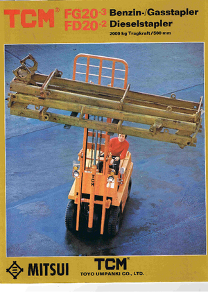 Čelní vysokozdvižné LPG vozíky TCM FG 20 T 6