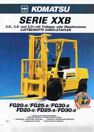 Čelní vysokozdvižné LPG vozíky Komatsu FG 20 T-8