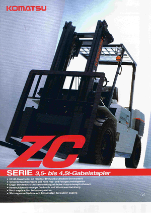 Čelní vysokozdvižné LPG vozíky Komatsu FG 35 ZT 5