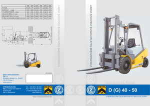 Čelní vysokozdvižné LPG vozíky Desta G 50