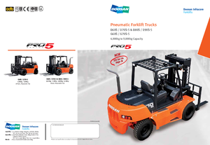 Čelní vysokozdvižné LPG vozíky Doosan G60S-5