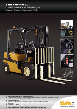 Čelní vysokozdvižné LPG vozíky Yale GLP 35 VX