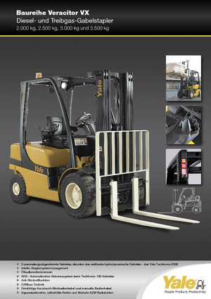 Čelní vysokozdvižné LPG vozíky Yale GLP 35 VX