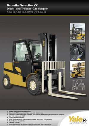 Čelní vysokozdvižné LPG vozíky Yale GLP 50VX Value