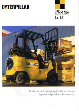 Čelní vysokozdvižné LPG vozíky Caterpillar GP 18 K