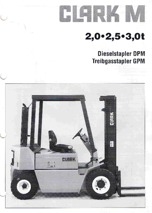 Čelní vysokozdvižné LPG vozíky Clark GPM 25