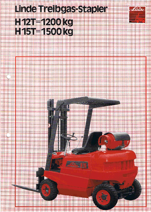 Čelní vysokozdvižné LPG vozíky Linde H 15 T