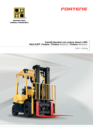 Čelní vysokozdvižné LPG vozíky Hyster H 2.5 FT