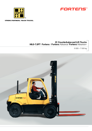 Čelní vysokozdvižné LPG vozíky Hyster H 7.0 FT