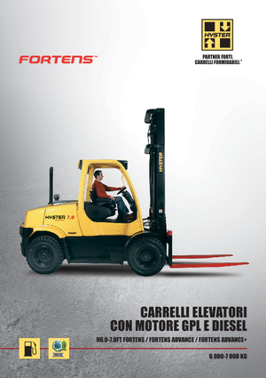 Čelní vysokozdvižné LPG vozíky Hyster H6.0FT