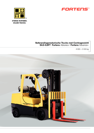 Čelní vysokozdvižné LPG vozíky Hyster S5.5FT