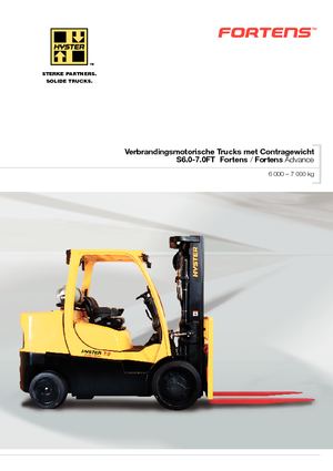 Čelní vysokozdvižné LPG vozíky Hyster S6.0FT