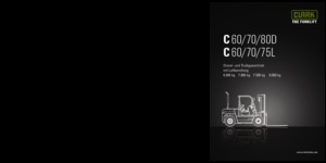 Čelní vysokozdvižné LPG vozíky Clark C60 L