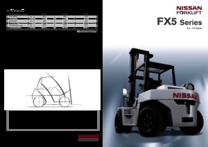 Čelní vysokozdvižné LPG vozíky Nissan FX 5-50