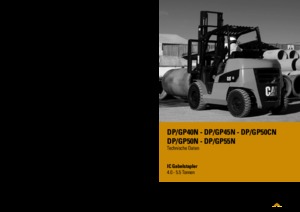Čelní vysokozdvižné LPG vozíky Caterpillar GP50N