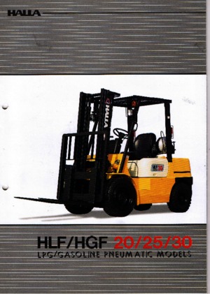 Čelní vysokozdvižné LPG vozíky Halla HLF 30