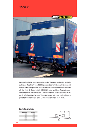 Nakládací plošiny MBB Palfinger 1500 KL